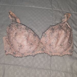 Frederick's of Hollywood Pink Lace Underwire Pushup Water Bra RN73120